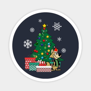 Ding A Ling Wolf Around The Christmas Tree Magnet